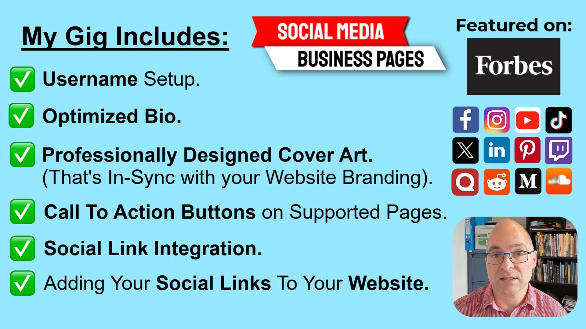 I will create social media business pages