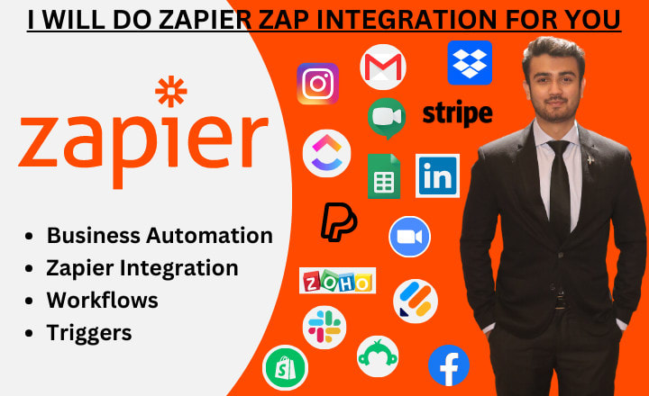 I will automate your business using zapier zap integration